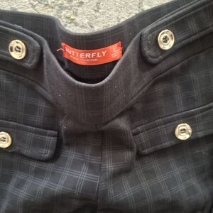 Butter Women's Black Plaid Pants